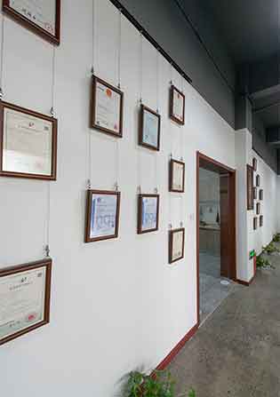 certificate wall of liner motion products