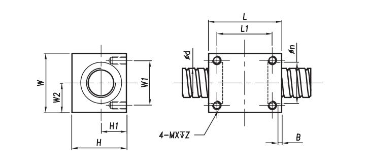 double threaded nut