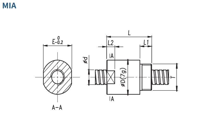 threaded nut